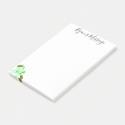 Post-it® Post-it Notes Tortues Vertes Floral (Incliné)