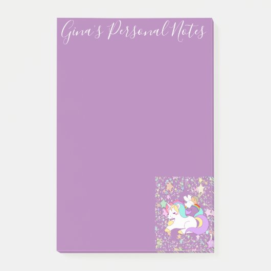 Post-it® Post-it Notes Unicorn Purple (Devant)