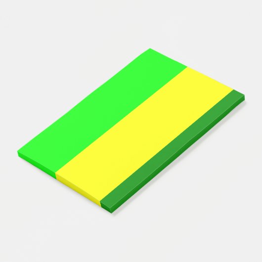 Post-it® Post-it Notes Vert Jaune Rayure (Incliné)