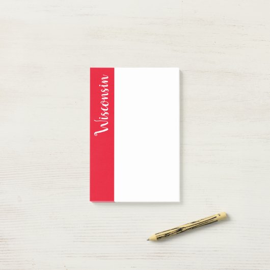 Post-it® Post-it-Notes-Wisconsin (Sur un bureau)