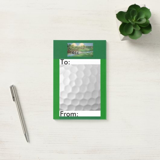 Post-it® Post-it orienté notes/4x6 de golf (Bureau)