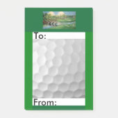Post-it® Post-it orienté notes/4x6 de golf (Devant)