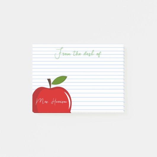 Post-it® Post-it PERSONNALISÉS de Teacher (Devant)