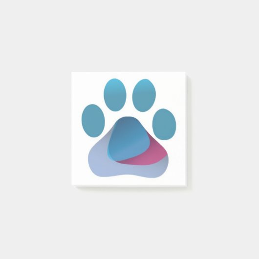 Post-it® POST-IT (R) NOTES 3"x3" avec logo Paw (Devant)