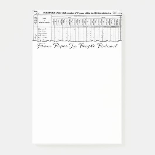 Post-it® Post-its 1830 du recensement FPPP (Devant)