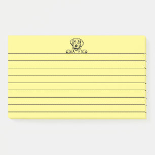 Post-it® Post-its à fils jaunes de 10 po x 6 po avec Black