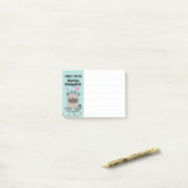 Post-it® Post-its animaux mignons de calembour d'empreintes (Sur un bureau)