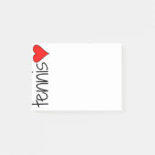 Post-it® Post-its de coeur de tennis (Devant)