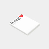Post-it® Post-its de coeur de tennis (Incliné)