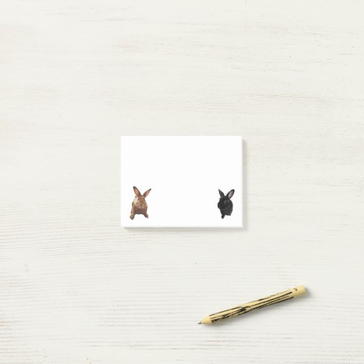 Post-it® Post-its de lapin (Sur un bureau)