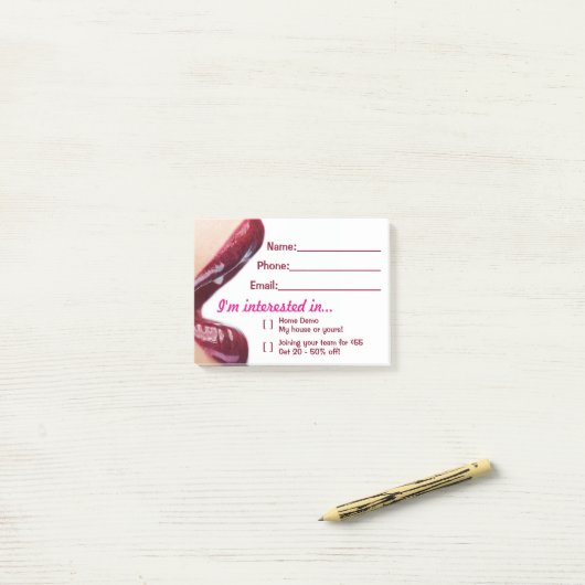 Post-it® Post-its de lèvres (Sur un bureau)