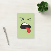 Post-it® Post-its drôles de vert de jade de M. Yuck Face (Bureau)