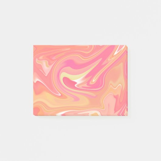 Post-it® Post-its en marbre orange (Devant)