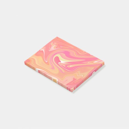 Post-it® Post-its en marbre orange (Incliné)