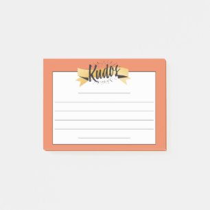 Post-it® Post-its faits sur commande de reconnaissance des