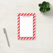 Post-it® Post-its faits sur commande rayés rouges et blancs (Bureau)