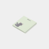 Post-it® Post-its Kawaii Chat Gris Sage (Incliné)