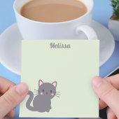 Post-it® Post-its Kawaii Chat Gris Sage