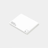 Post-it® Post-its marqués promotionnels 4" x3 " (Incliné)