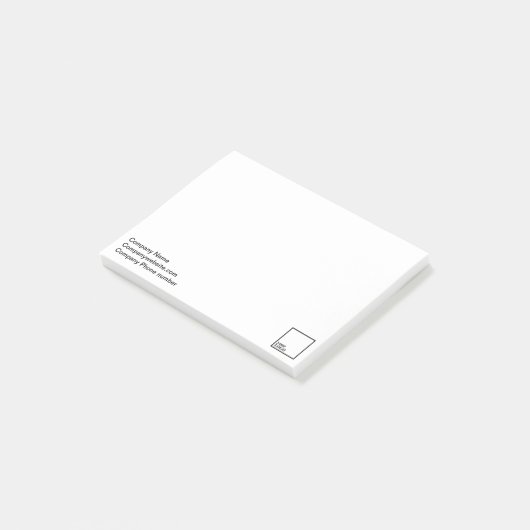 Post-it® Post-its marqués promotionnels 4" x3 " (Incliné)