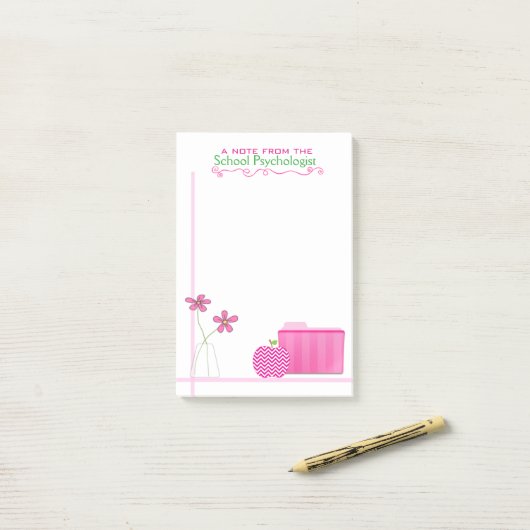 Post-it® Post-its modernes du psychologue d'école les (Sur un bureau)