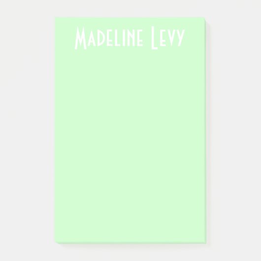 Post-it® Post-its verts personnalisés par coutume avec le (Devant)