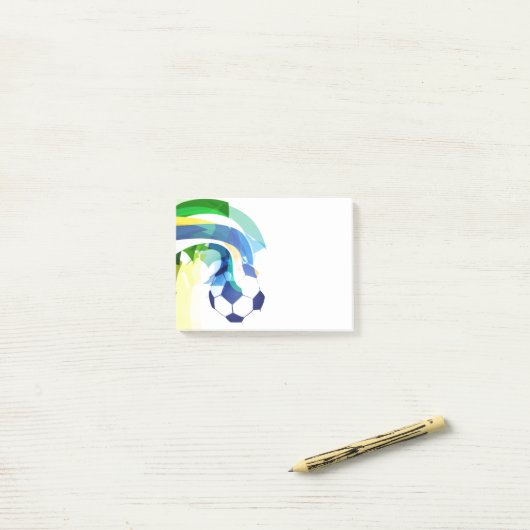 Post-it® Post-Notes-Soccer (Sur un bureau)