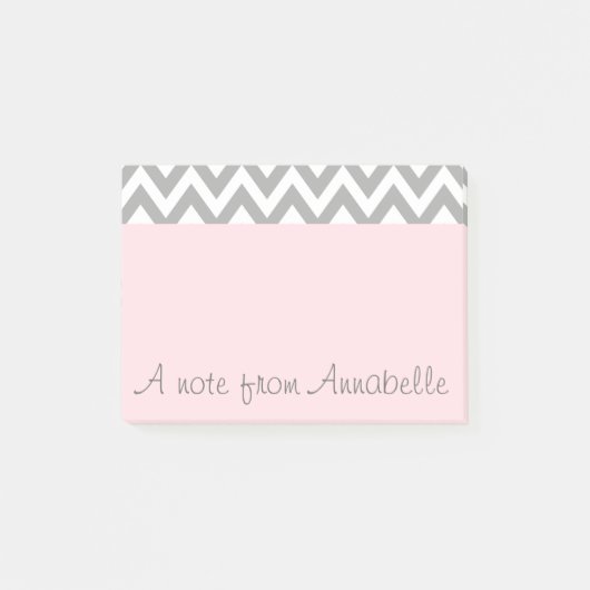 Post-it® Poste rose personnalisé Il Notes Office Cadeau (Devant)