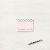 Post-it® Poste rose personnalisé Il Notes Office Cadeau (Sur un bureau)