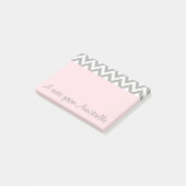 Post-it® Poste rose personnalisé Il Notes Office Cadeau (Incliné)