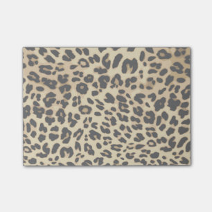 Post-it® Poster de animal Motif léopard noir/or