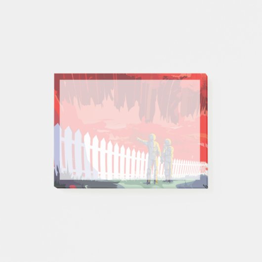 Post-it® Poster De L'Espace Rétro De Kepler-186f. (Devant)