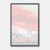 Post-it® Poster De L'Espace Rétro De Kepler-186f. (Devant)