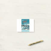 Post-it® Poster de ski Vintage Vail (Sur un bureau)