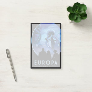 Post-it® Poster de voyage Retro Space - Jupiter's Moon Euro