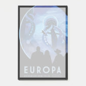 Post-it® Poster de voyage Retro Space - Jupiter's Moon Euro (Devant)