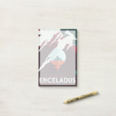 Post-it® Poster Espace Rétro Mission Cassini À Saturne (Sur un bureau)