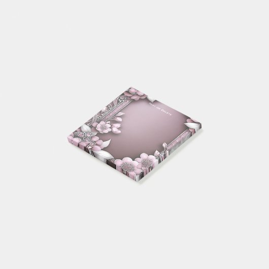 Post-it® Poster Floral rose Notes (Incliné)