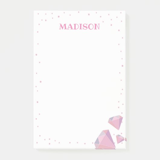 Post-it® Poster Gemstone rose Note (Devant)