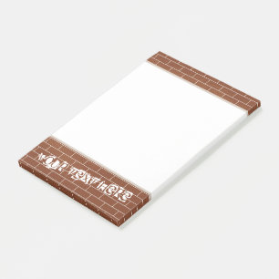 Post-it® Poster mur de briques personnalisées Notes Texte p