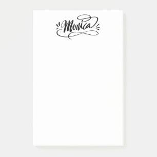 Post-it® Poster personnalisé il note avec le nom Monica
