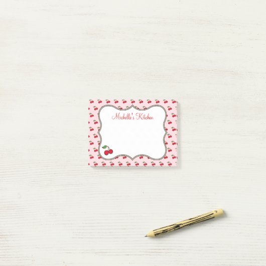 Post-it® Poster rose Chercher Notes (Sur un bureau)