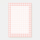 Post-it® Poster rose Houndstooth Notes (Devant)