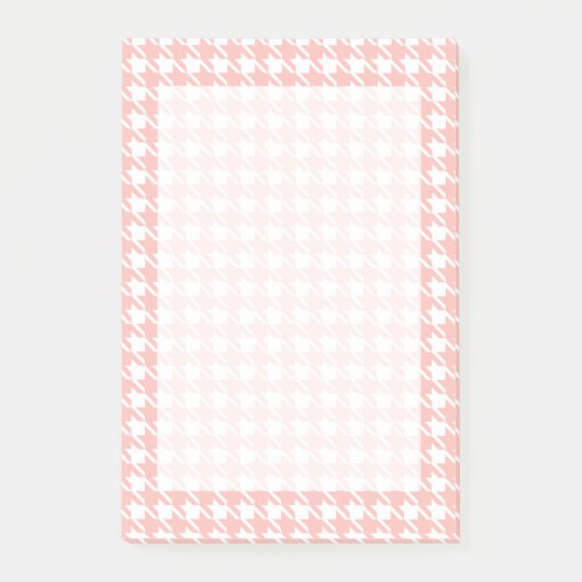 Post-it® Poster rose Houndstooth Notes (Devant)