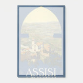 Post-it® Poster Vintage voyage D'Assise, Italie (Devant)