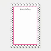 Post-it® Pot chic noir et blanc (Devant)