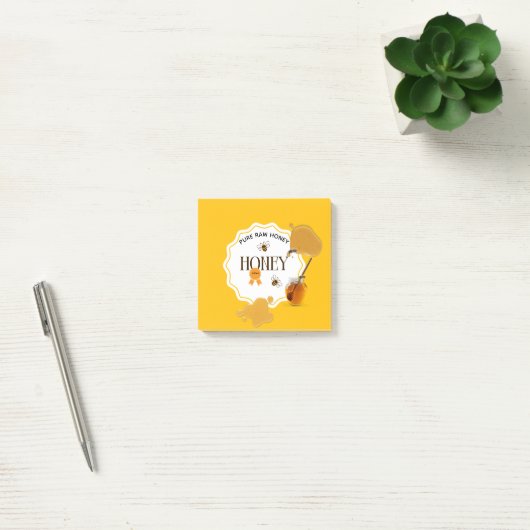 Post-it® Pot de miel Abeille à miel Nid d'abeille Apiary (Bureau)