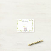 Post-it® Pot de plante licorne mignon Note personnalisée de (Sur un bureau)