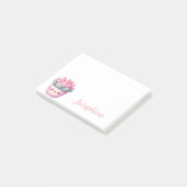 Post-it® Pot de succulente mignon personnalisé avec un nom (Incliné)