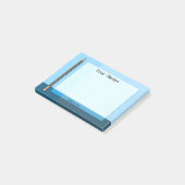 Post-it® Poteau géométrique bleu Notes (Incliné)